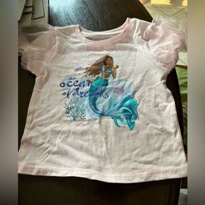 The Little Mermaid Disney Colleen Atwood Oceans of Dreams PuffSleeve Tee 4T NEW
